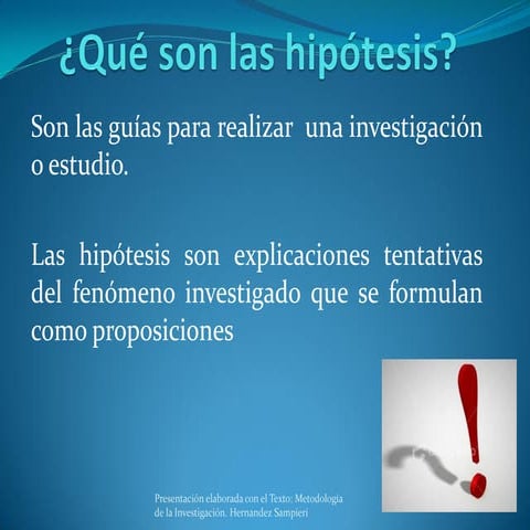 Que son las hipótesis (2)