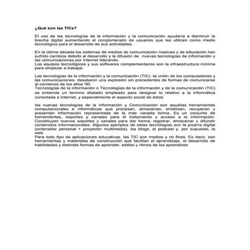 Que son las tics