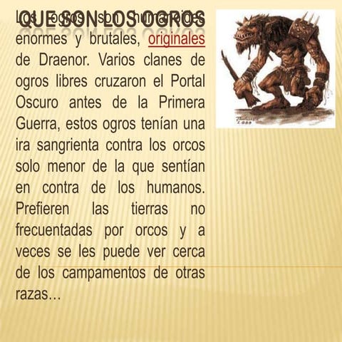 Que son los ogros