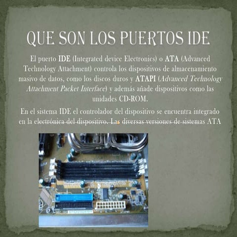 Que son los puertos ide
