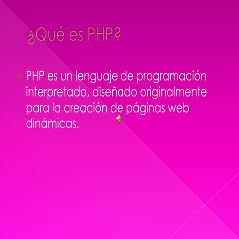 Qué es php