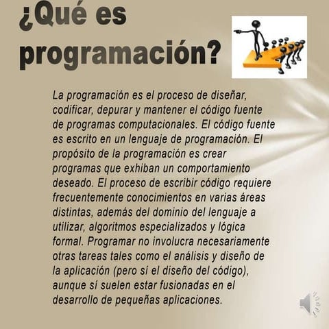 Qué es programación