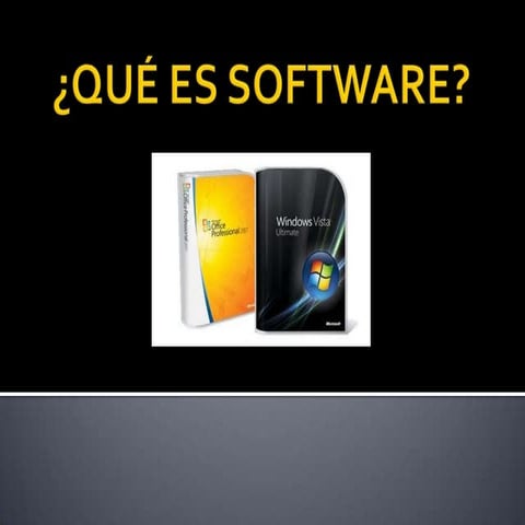 Qué es software