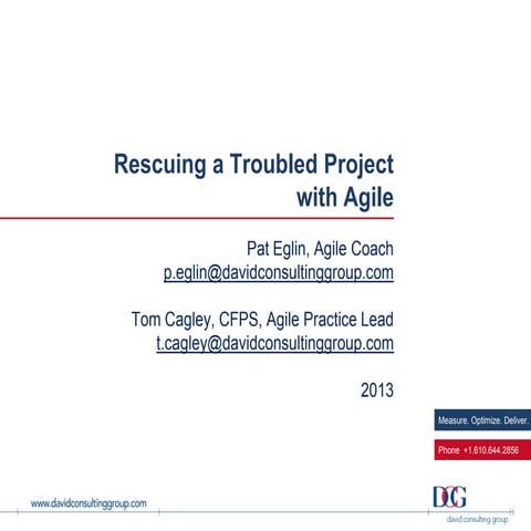 How to Rescue a Troubled IT Project with Agile