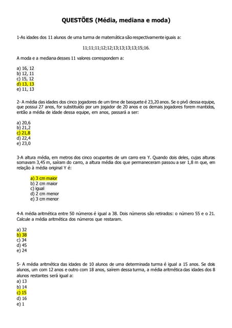 SIMULADO: POTENCIAÇÃO E RADICIAÇÃO (8º ANO E H2) | PDF