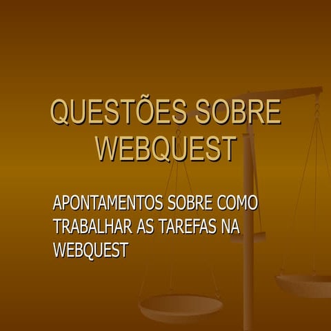QuestõEs Sobre Webquest