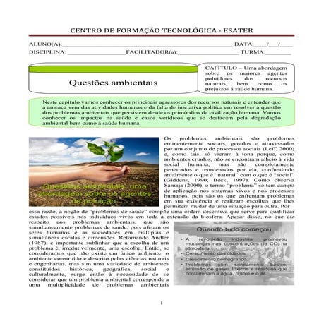 Questões ambientais