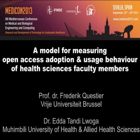 A model for measuring open access adoption & usage behaviour of health scienc...
