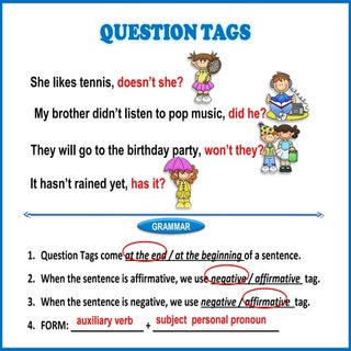 Question tag grammar+exercises