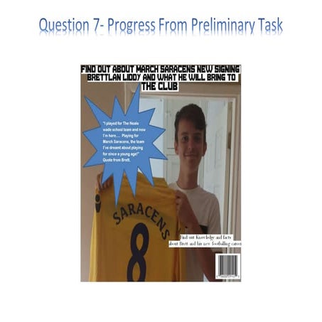 Question 7 progression