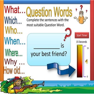 Question words excersices ppt
