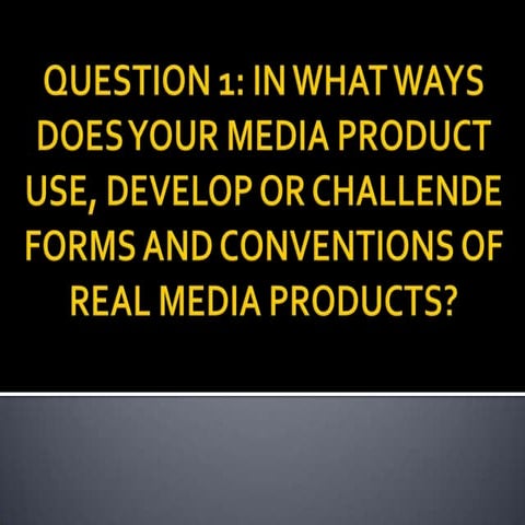 Evaluation Question 1