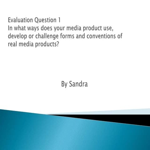 Evaluation Question 1