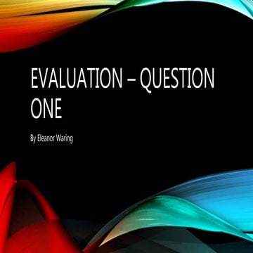 Evalution - Question One