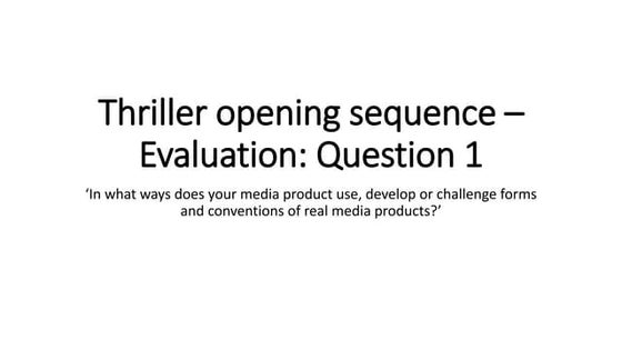 Question 1 | PPT