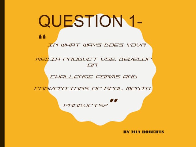 Question 1