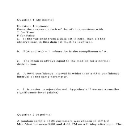 Question 1 (25 points)Question 1 optionsEnter the answer to.docx