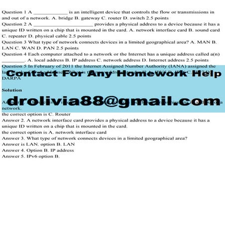 Question 1 A ____________ is an intelligent device that controls the.pdf