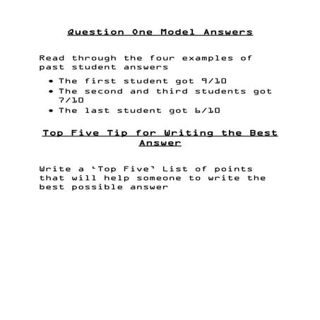 Model answers Q4 B | PDF