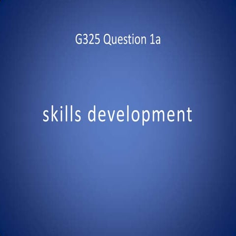 Question 1a presentation task