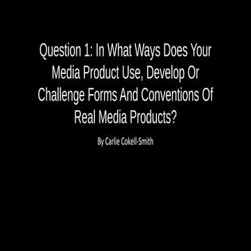 Question 1 Evaluation