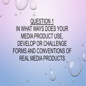 Question 1 evaluation