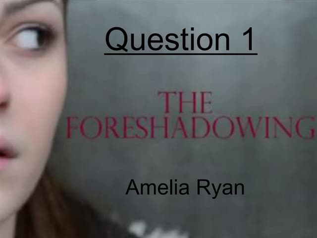 Question 1 Amelia Ryan