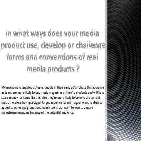 Question 1 presentation