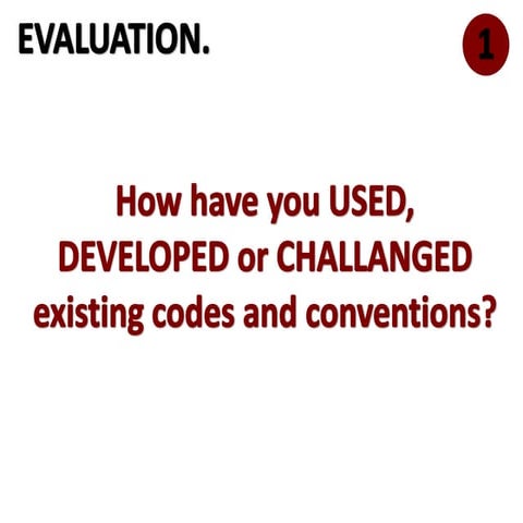 Question 1 presentation