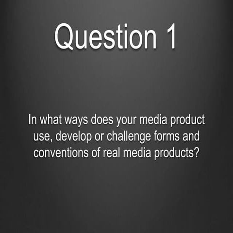 Question 1 slideshow 