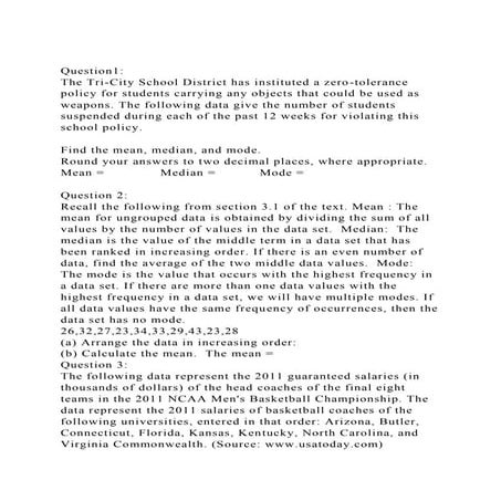 Question1The Tri-City School District has instituted a zero-tol.docx