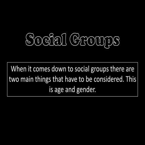 Social Groups 