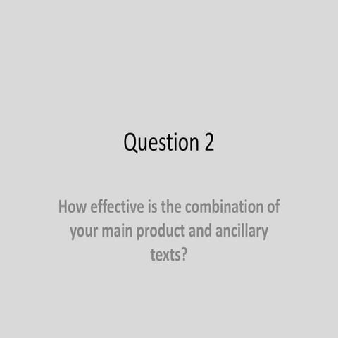 Evaluaion: Question 2