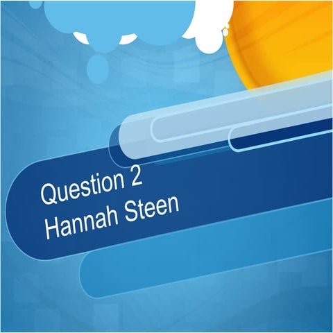 Media Coursework - Question 2 Hannah