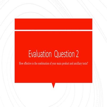 Evaluation - Question 2