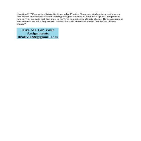 Question 2 Connecting Scientific Knowledge Practice Numerous Studie Pdf