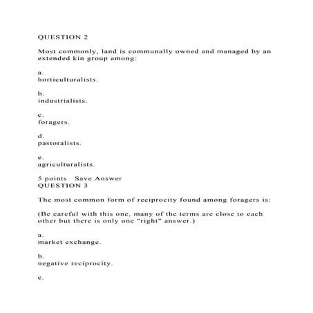 Chapter 4: Economic Organization in Anthropolgy | DOCX