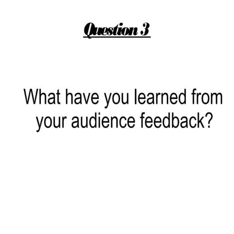 Evaluation - Question 3 | DOCX