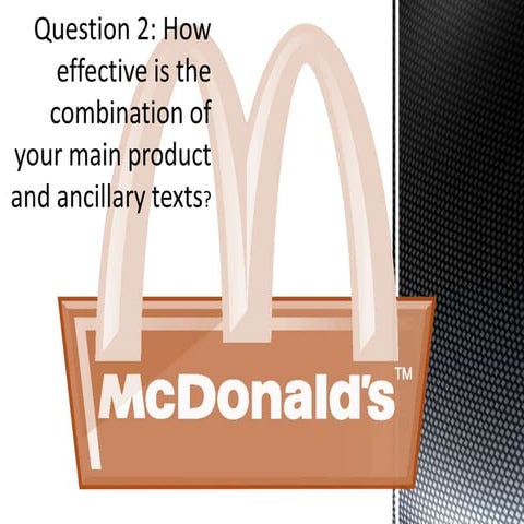 Question 2: How effective is the combination of your main product and ancilla...