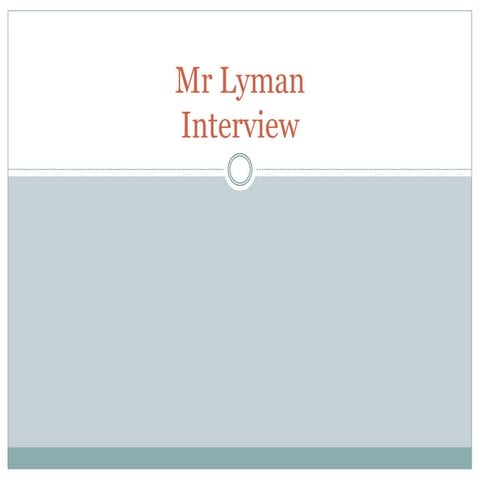 Mr Lyman