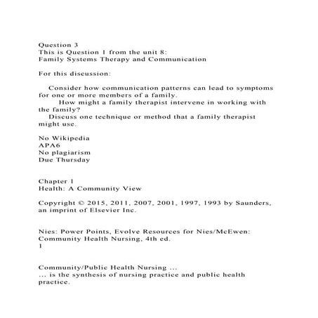 Question 3This is Question 1 from the unit 8Family Systems Th.docx