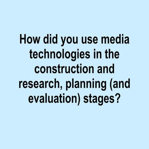 Evaluation - Question 4.