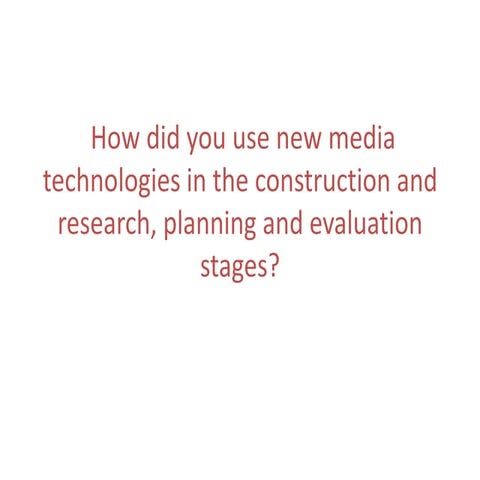 Evaluation Question 4 