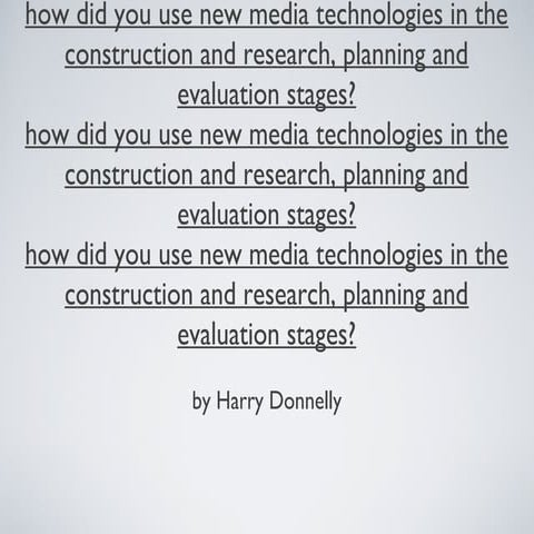 Question 4: Evaluation