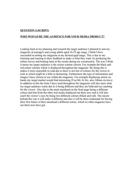 Question 4