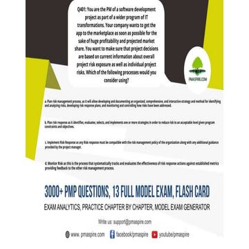 PMP Question of the day! | PPTX