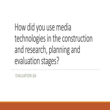 A2 Evaluation Question 4 