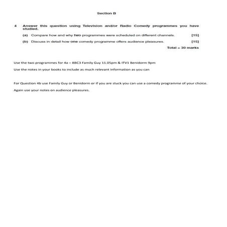 Question 4a mock exam