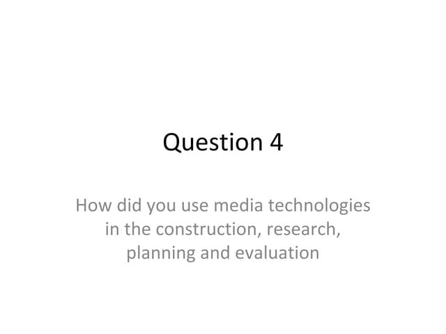 Question 4 eval