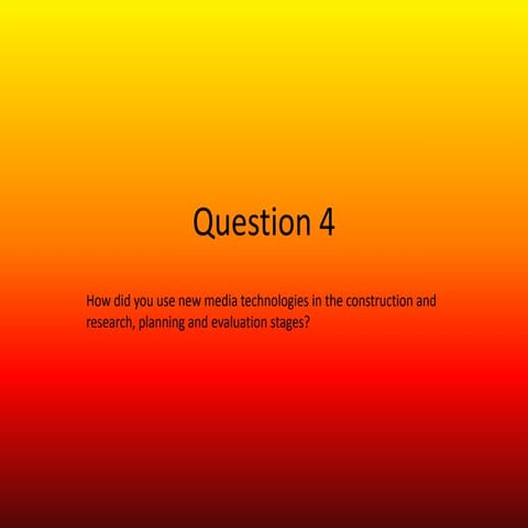 Question 4 evaluation